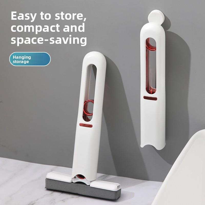 Mini Foldable Handheld Sponge Mop, Hands-Free Self Squeeze Multifunctional Absorbent Cleaning Mop for Desktop Bathroom Gap Household Use