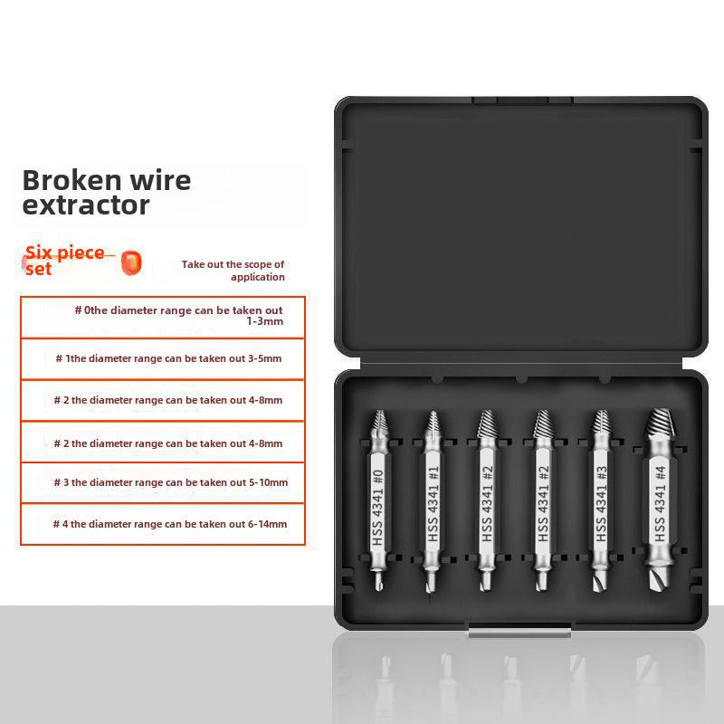 Grenzüberschreitender Doppelkopf-Schraubenausdreher aus Schnellarbeitsstahl 4341 für Drahtbruch und Gleitschrauben