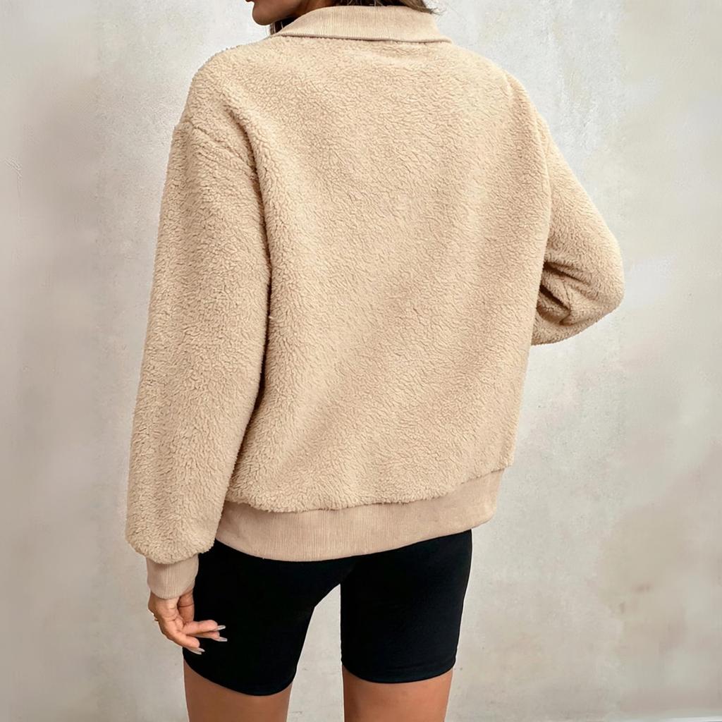 Damen Leopard Print Sweatshirt - Lässiger Lockerer Pullover mit Langen Ärmeln