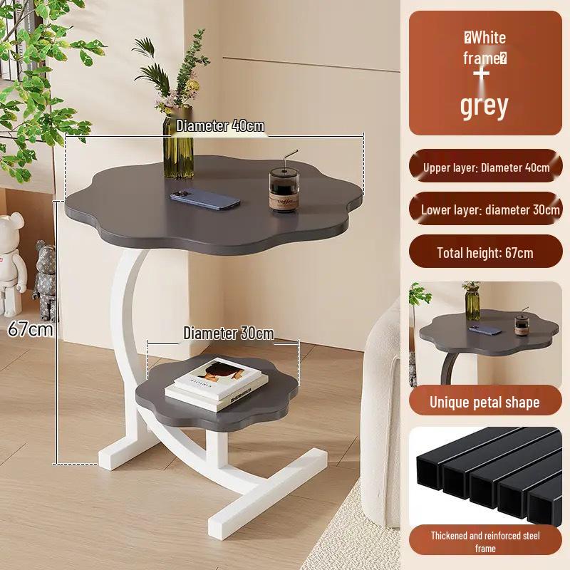 Multi-Functional Movable Coffee Table: Bedroom Bedside, Living Room Sofa Side, or Corner Cabinet Table