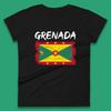 Grenada Vlag Verweerd Grenadische Erfgoed Land In Het Caribisch Gebied Dames T-shirt Heren Tops Unisex Top