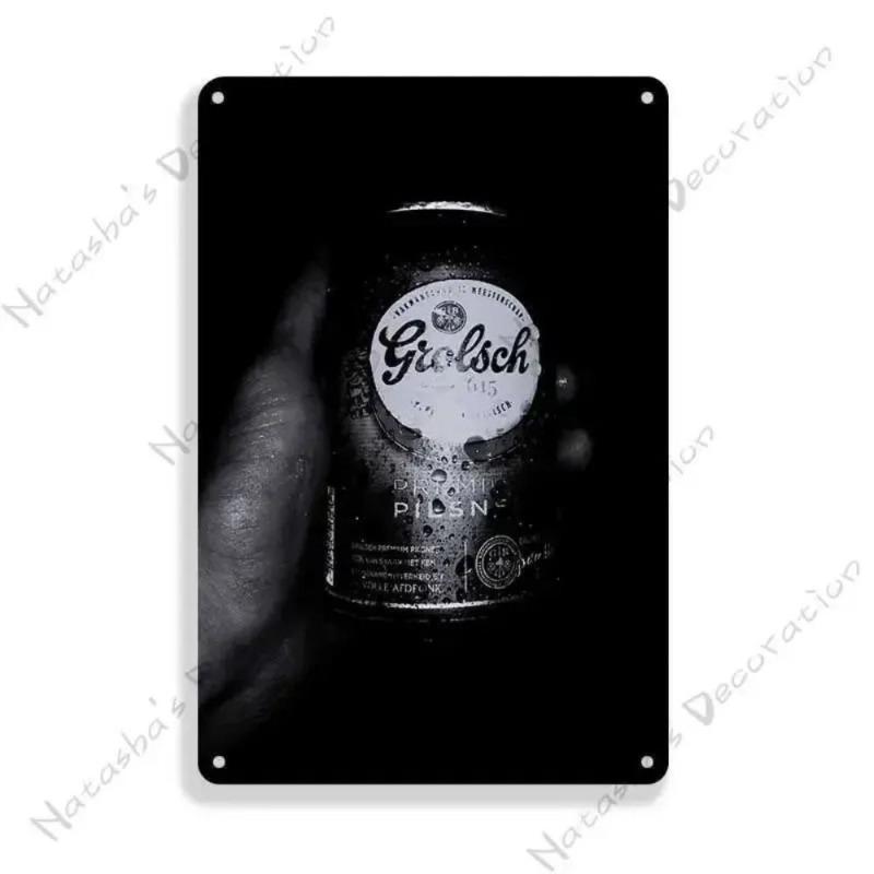 Beer Advertising Metal Sign, Vintage Pub Decor 30x20cm