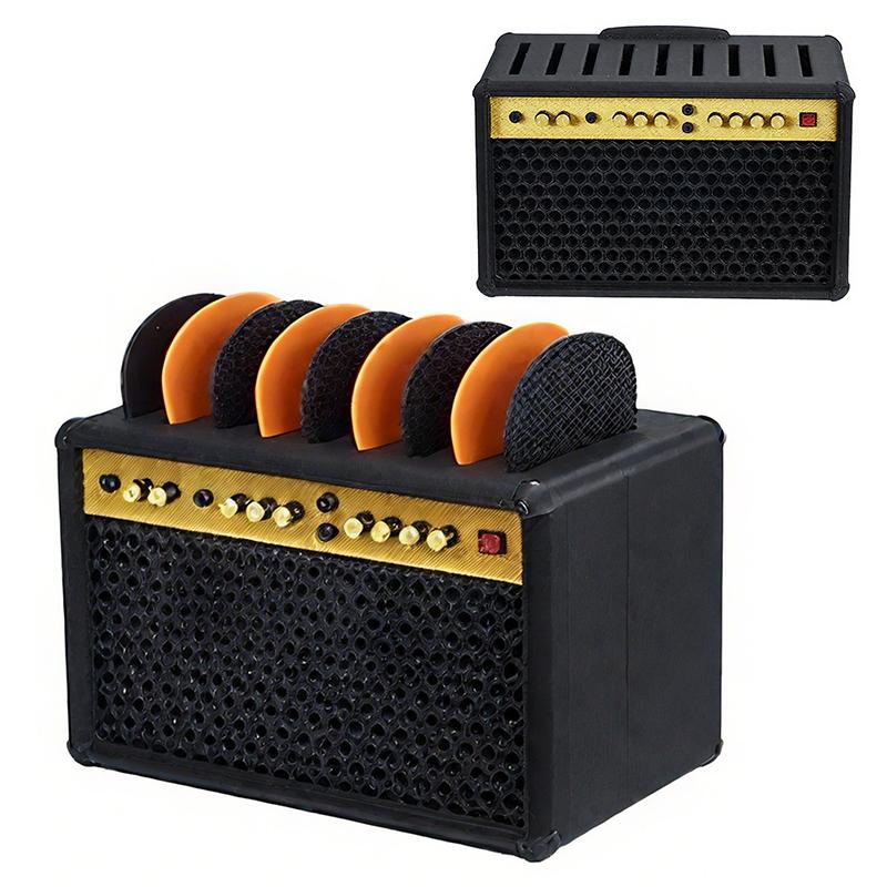 3D-printad Stor Bärbar Gitarrplektrumhållare Vattentät Dammtät Gitarrplektrumorganisatör Plektrumförvaring Och Display