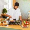 Raclette - CECOTEC - Cheese&amp;Grill 16000 Inox - 8 personnes - 1400 W - Thermostat réglable