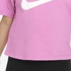 Nike Logo Print Round Neck Casual Short Sleeve T-Shirt Kids tops Pink FV3477-656