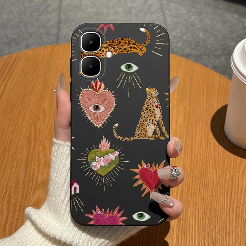 For Infinix Smart 10 8 7 6 Plus 8 5 Pro 8HD 6HD Phone Cases Fashion Leopard Patterns Soft Matte Silicone Shell For Infinix Smart9 3+ Lightweight Cover