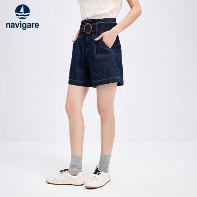 Women's A-Line Cotton Denim Shorts