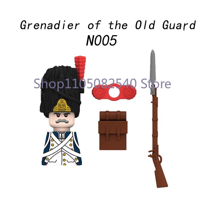 Medieval Military Soldier Figures Napoleon MOC Building Blocks Cavalry Weapons Shield Armor Cannon Militia Cowboy Toys Gift Z013