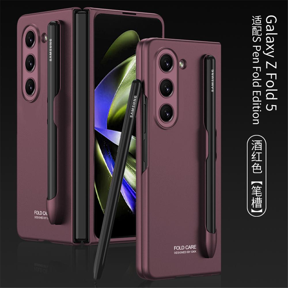 

Роскошный ультратонкий защитный чехол для камеры для Samsung Galaxy Z Fold 5 5G, чехол с S Pen, противоударные чехлы для телефонов, чехлы For Z Fold 5
