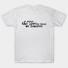 Asian Size Men Black Print T-shirt We Accept The Love We Think We Deserve. No-Cut Print Cotton Tshirt