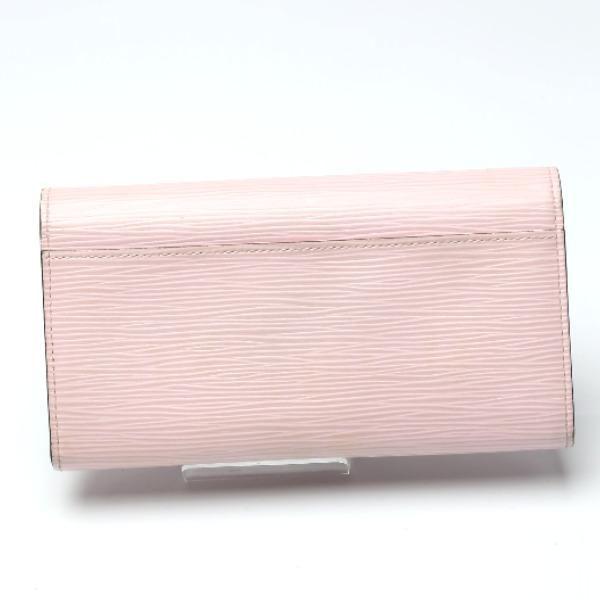 LOUIS VUITTON Wallert Sarah M61216 Long Wallet purse Epi Leather Rose valerine Used