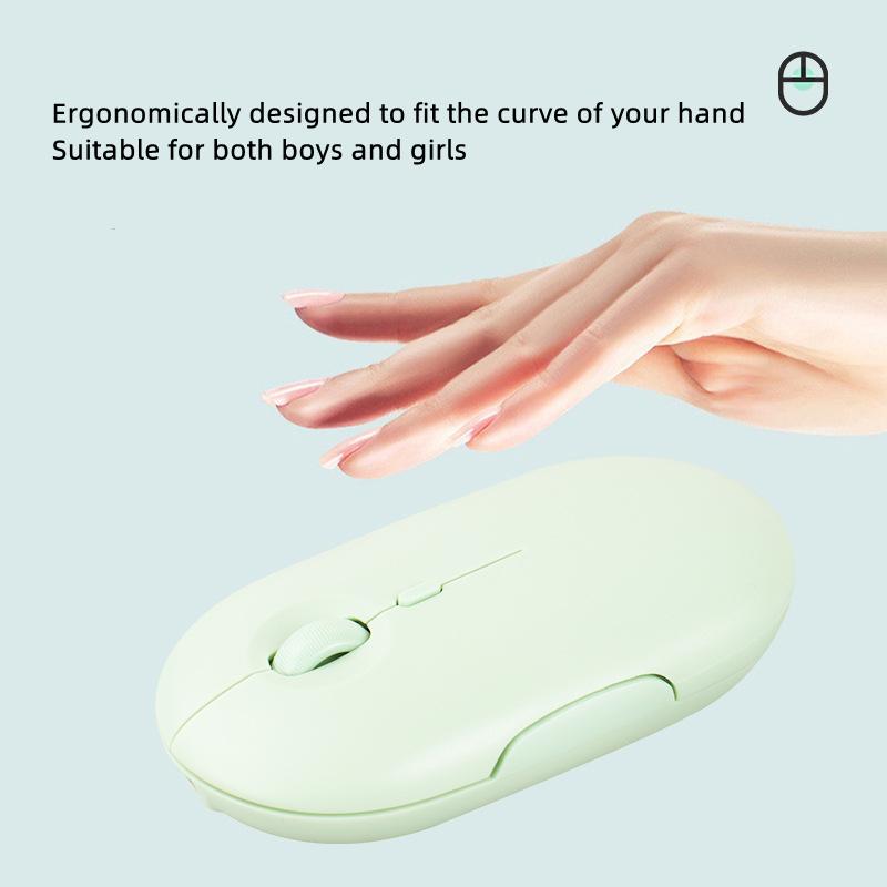 Rechargeable Wireless Mouse Bluetooth 2.4g Usb Mouse Ultra-thin Silent Gaming Mice For Ipad Macbook Tablet Computer Laptop Pc