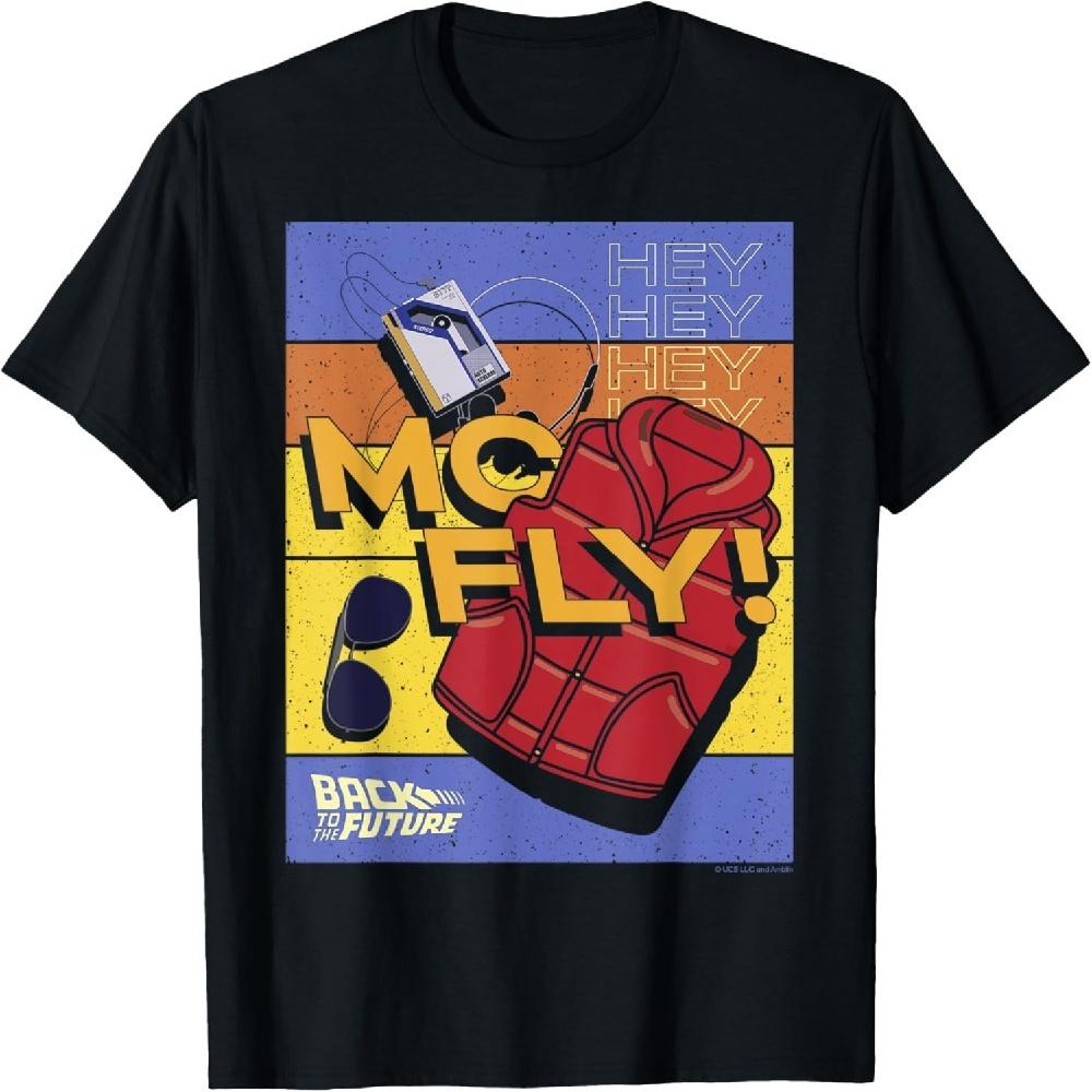 

Back To The Future 35th Anniversary McFly Item Poster T-Shirt XXXXXL чорний
