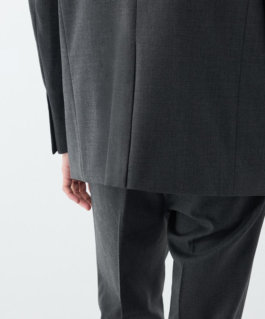 Musinsa Standard Wool Blend Relaxed Basic Blazer [Medium Grey]