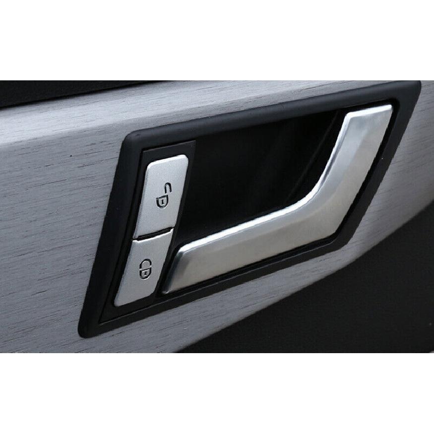 Seat Memory Button Switch Sticker For Mercedes-Benz GLK 2009-15 Silver Aluminum