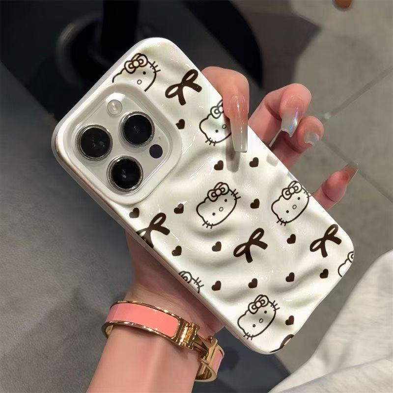 Cartoon Bow KT Cat Phone Case for Apple iPhone 17 & 17 Pro, 16 Pro Max