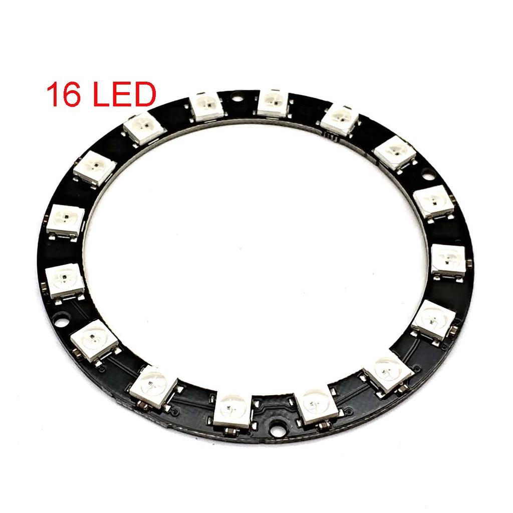 WS2812 Led Digital Panel Matrix Flexible Screen 1 4 8 12 16 24 64-Bit 5050 RGB WS2812 Ring Individually Addressable Pixels