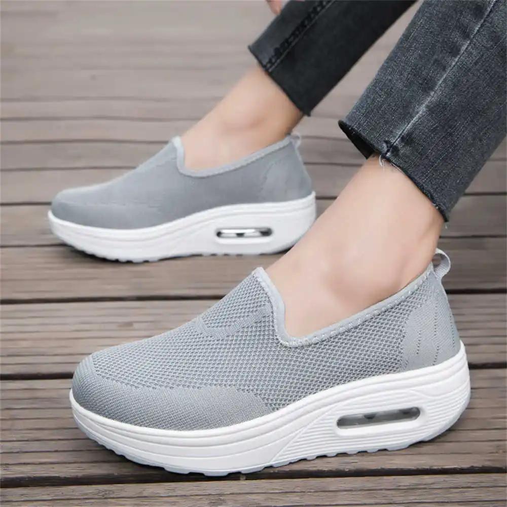 Fashion Knitted Weight Loss Black Pink Sneakers Tennis Women's Tens Blue Woman Shoes Sport Baskette Tines Sapatilla Runing