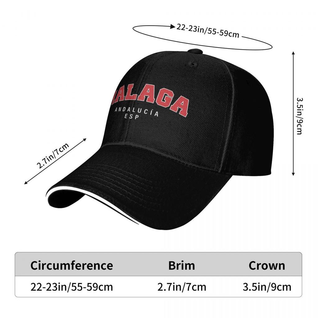 Collections I Love Malaga Flag Coat of Arms ANDALUSIA SPAIN Summer Baseball Caps Mens Adult Women Beach Coquette Hat Peaked Cap