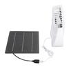 Solar Panel Fan Kit 7W 5V Portable Solar USB Fan for Greenhouses Pet Houses Indoor Outdoor