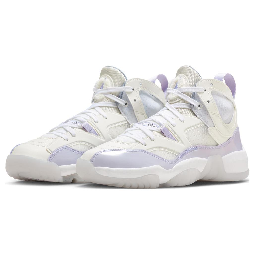 New JORDAN Jumpman Two Trey White Lavender Purple Women's FB7166-511