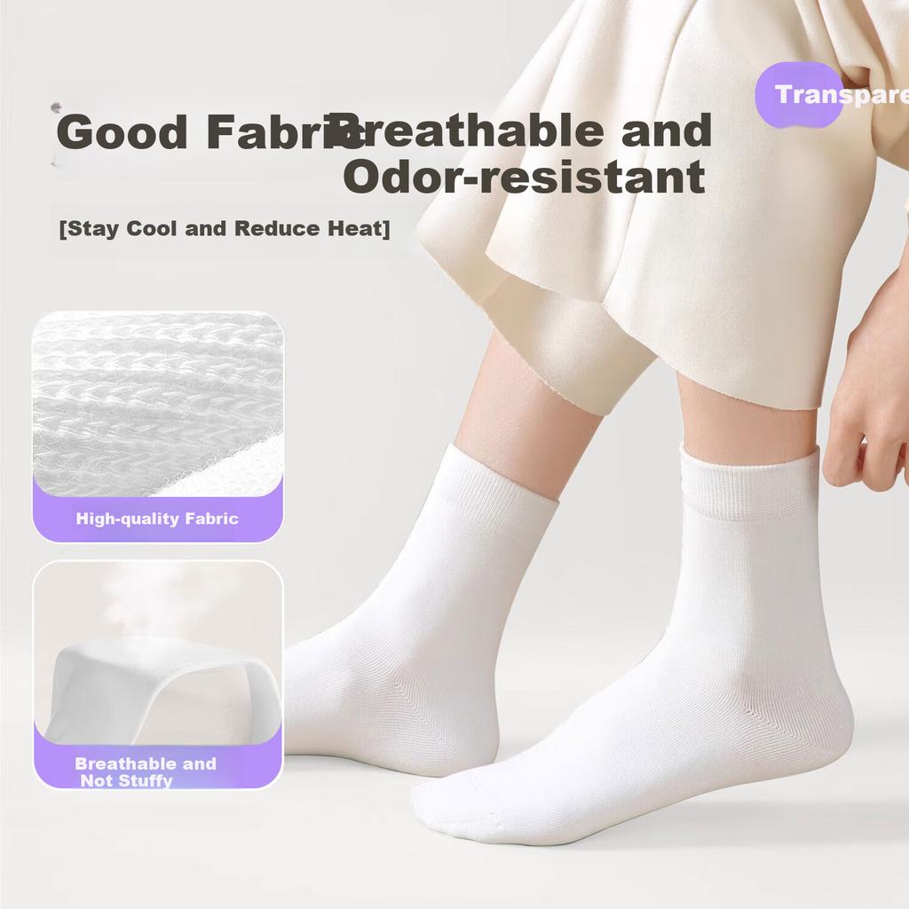 QIHAIQIU Disposable Socks for Men And Women, Daily Wear, No-Wash Short Socks for Travel, Versatile Breathable Socks, 20 Pairs