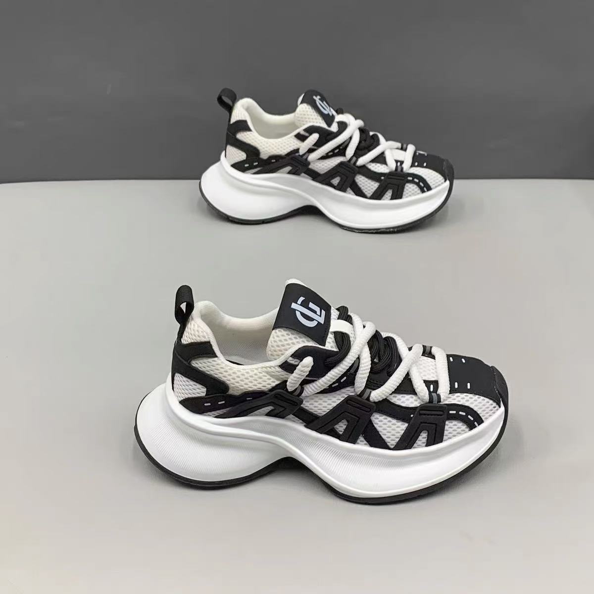 

Мужская обувь сетчатые кроссовки кеды на платформе хулиганский красивый папины кроссовки ретро мода повседневная универсальная трендовая мужская обувь 39