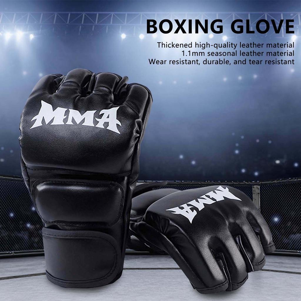 Martial Arts Training MMA Gloves with Breathable and Sweat-Resistant Material Suitable for Fighting Muay Thai