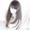 Gothic Long Gray Mori Princess Small Everyday Wig Lolita, Harajuku, Gal-style Wig, Heat-Resistant, Lolita, Hair, Girl, Dreamy, Cute, Style, Face,