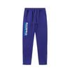 Foreign trade new rainbow color matching letter embroidery velvet loose hooded sweater casual trousers set men and women the same style