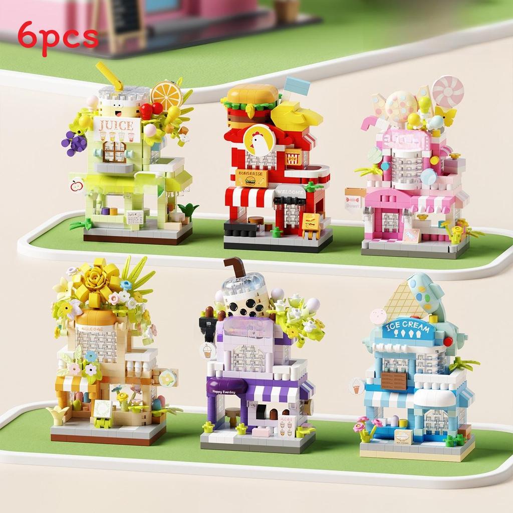 Urban Scene Toy Assembly Kit Building Blocks For Creative Home Decor