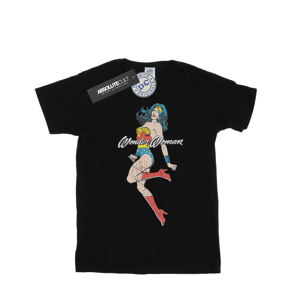 DC Comics Girls Wonder Woman Jump Cotton T-Shirt