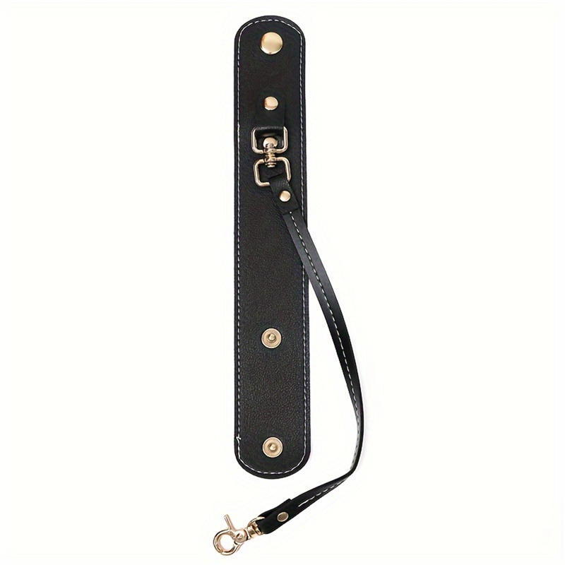 2PCS Portable Strap Holder with Clasp Women Beach Outdoor Snap-On Leather Glove Holder for Handbag Hat Towel
