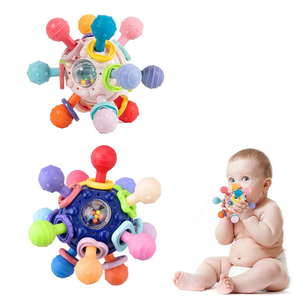 Manhattan Atomic Ball Player Grasping Ball Baby Toy Teeth Grinding Ball Puzzle Early Education Baby Grasping Training