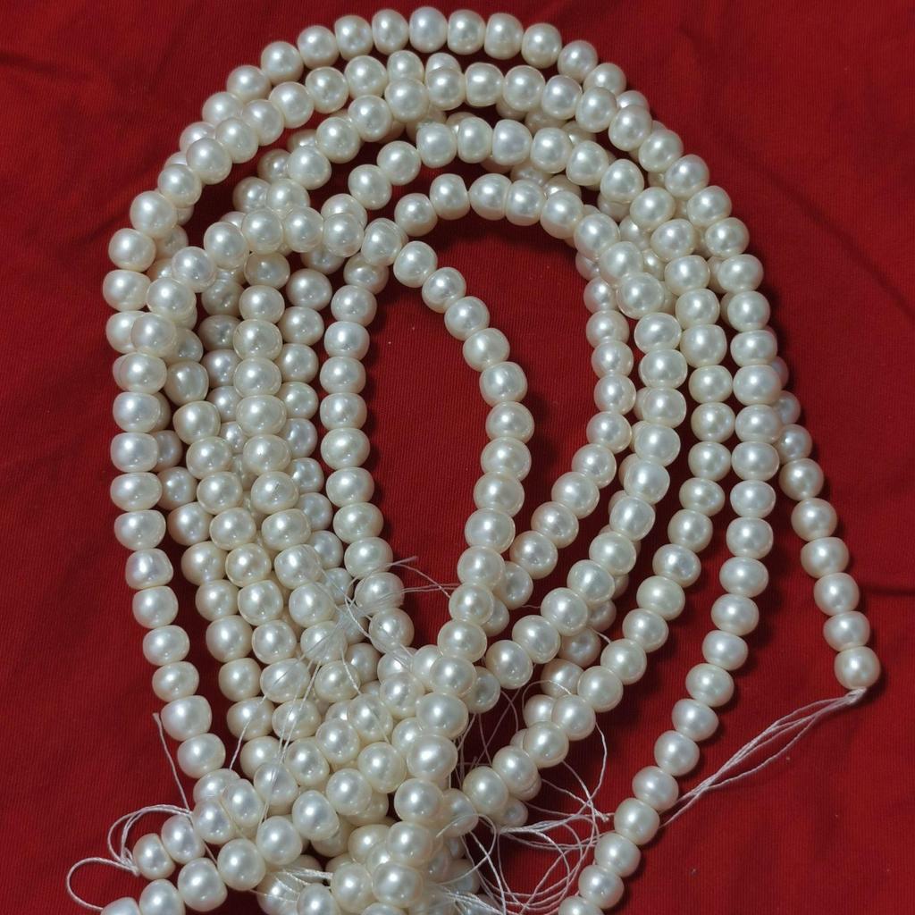 5A Sterlingsilber Verschluss Süßwasserperlenkette: Starker Glanz Geschenk für Mama oder Schwiegermutter