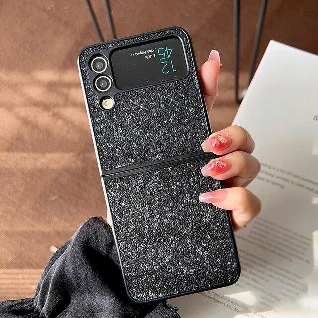 Husă cu sclipici gradient pentru Samsung Galaxy Z Flip5 Flip4 Flip3 Husă de lux rezistentă la șocuri pentru Galaxy Z Flip 5 Shell Coque