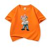 Girl Bear With Pink Bow Graphic Tee Kids Pure Cotton Crew Neck T Shirt Short Sleeve Muticolor Tops For Boys Girls Children