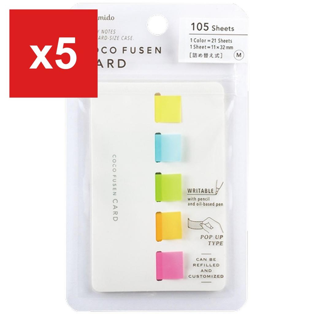 Kanmido Coco Fusen Card Sticky Notes, Color Standard M, CFC-1003