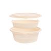 Homeglen 1200ml Biodegradable Round Meal Boxes