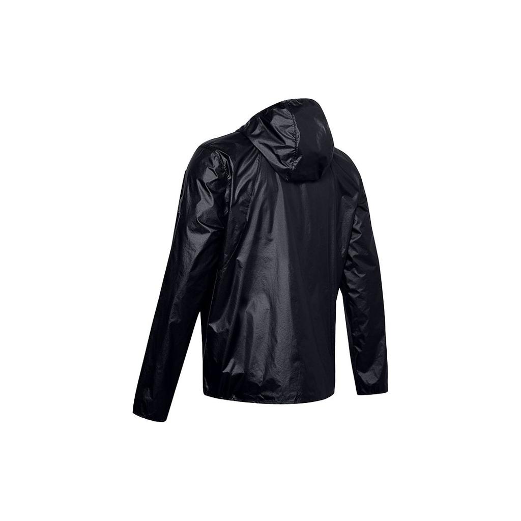 Under Armour UA OD Impasse Sun Protection Hooded Sports Jacket Men Jackets Black 1350943-001