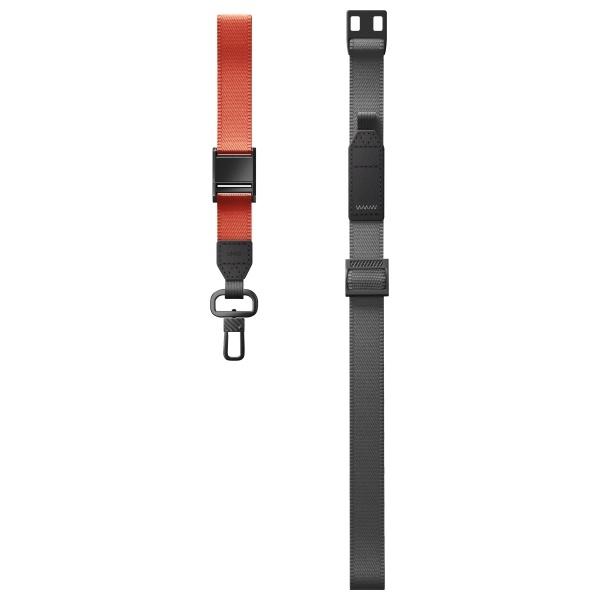 Universal UNIQ 2-in-1 Black-Amber Phone Lanyard