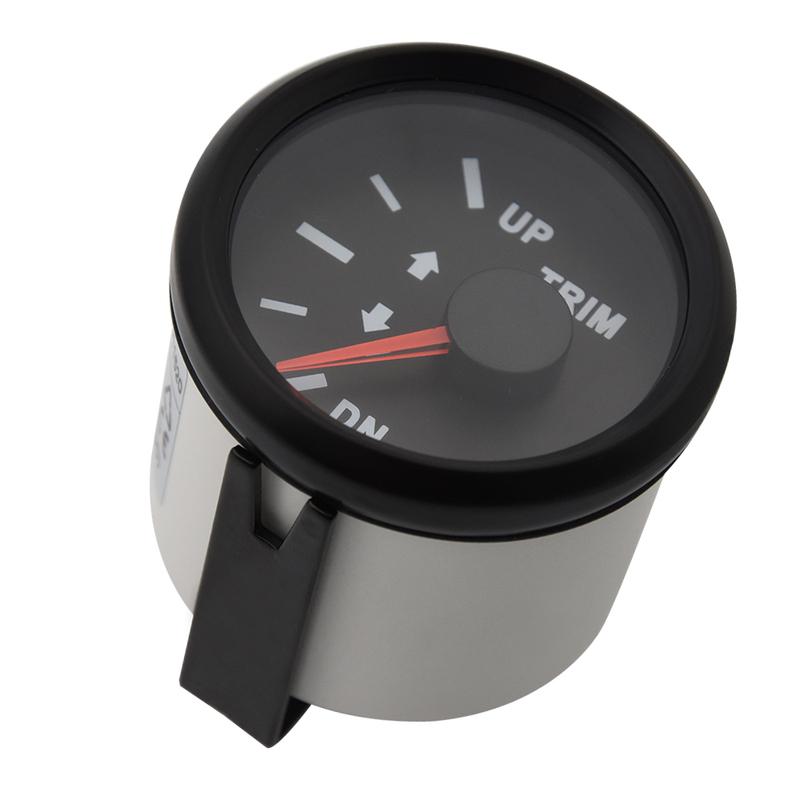 Boat Trim Gauge 52MM Marine Trim Tilt Indicator for Inboard Outboard Engine Yacht UP DN Trim Gauge 0-190ohm/160-10Ohm Custom