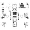 Carbon Fiber Interior Parts for Honda Accord 03-07: Steering Wheel, Window Lifters, Center Console, and Instrument Panel.