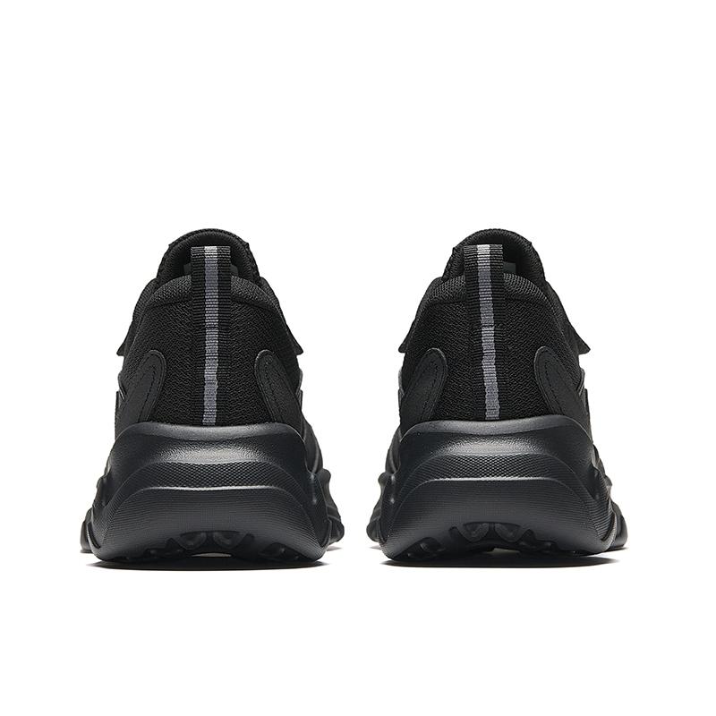 New Anta Little Chunky Height Increasing Lightweight Breathable Low Top Casual Shoes Men's Black 912528810-5