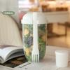 1L Portable Salad Cup with Fork Kids Breakfast Salad Bow Bento Box Yogurt Oatmeal Cereal Milk Cup Dispenser for Picnics