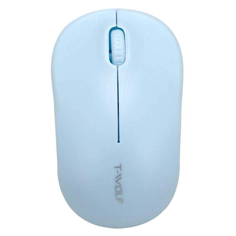 

T-WOLF Q4 Wireless Mouse Silent 2.4G 3 Buttons 1000DPI Optical Mice with USB Receiver for PC/Laptop/Tablet