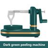 Manual Food Crusher Multifunctional with Stainless Steel Blades Hand Crank Fruit Peeler Food Peeling Machine for Kitchen Gadgets