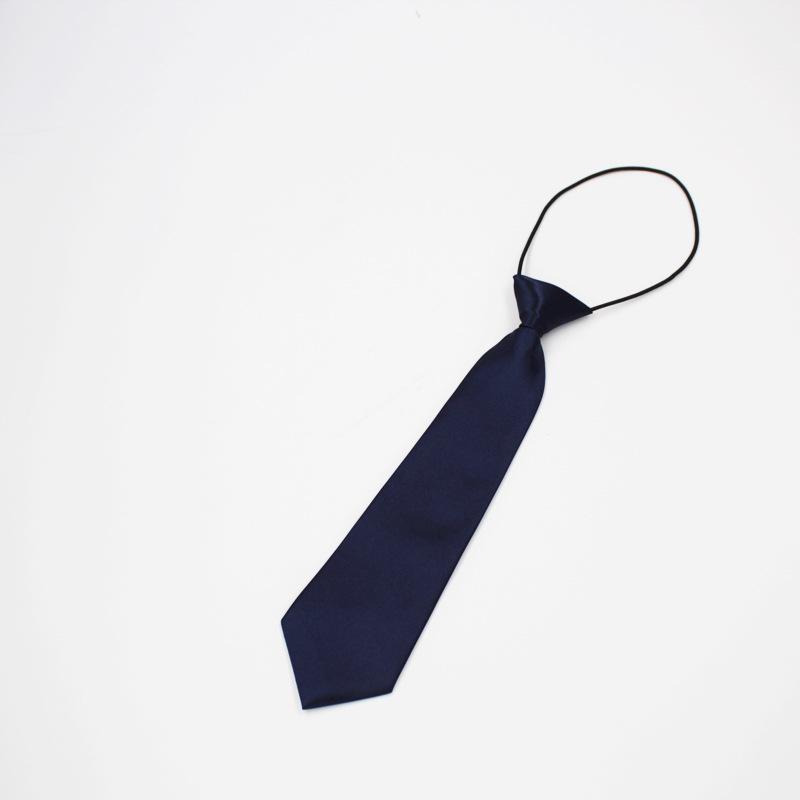 

Однотонная эластичная резинка в корейском стиле для детей - Модная, блестящая и короткая темно-синий