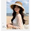 New Summer Women's Rustic-Style Straw Hat Sun Protection for The Beach Versatile and Flattering