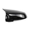 Set Schwarze ABS-Rückspiegelabdeckungen für BMW Modelle 1, 2, 3, 4